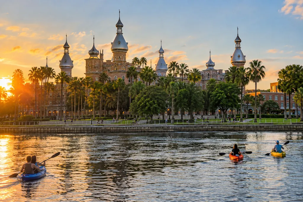 Tampa waterfront and historic architecture