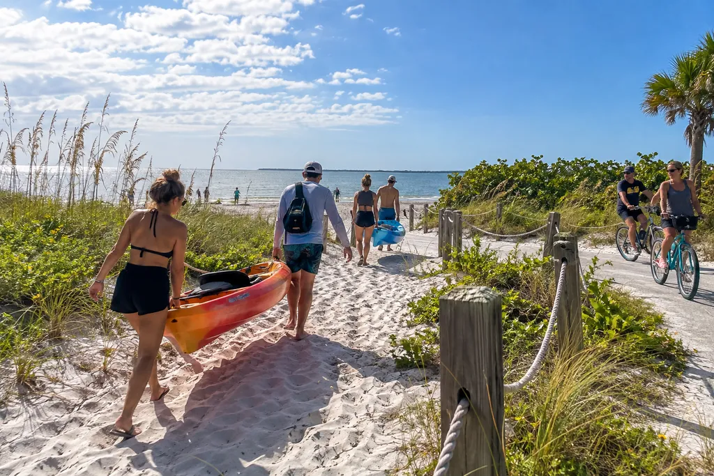 Boardwalk leading to the beach